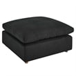 Modway Commix 5-Piece Fabric Down Filled Sectional Sofa Set in Black