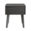 Modway Render Modern Wood and Particleboard End Table in Charcoal
