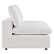 Modway Commix 8-Piece Fabric Down Filled Sectional Sofa in Pure White