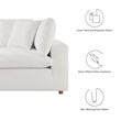 Modway Commix 8-Piece Fabric Down Filled Sectional Sofa in Pure White