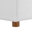 Modway Commix 8-Piece Fabric Down Filled Sectional Sofa in Pure White