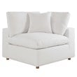 Modway Commix 8-Piece Fabric Down Filled Sectional Sofa in Pure White