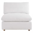 Modway Commix 7-Piece Fabric Down Filled Sectional Sofa in Pure White