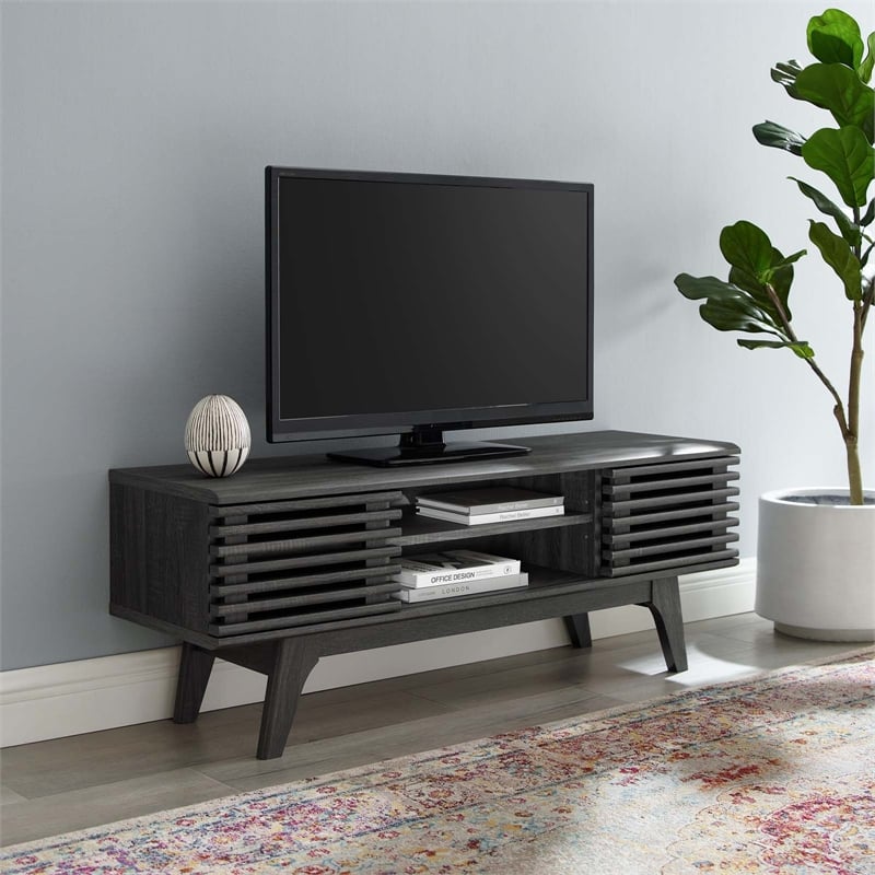 Modway Render Particleboard Media Console TV Stand for TVs up to 78