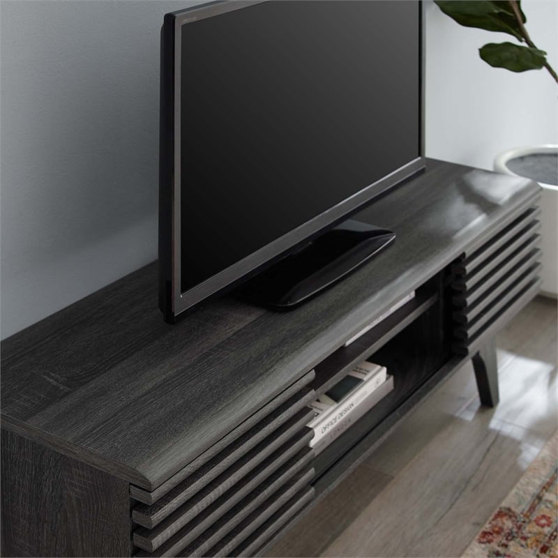 Modway Render Particleboard Media Console TV Stand for TVs up to 78
