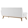 Modway Engage Left-Facing Upholstered Fabric Sectional Sofa in White