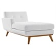 Modway Engage Left-Facing Upholstered Fabric Sectional Sofa in White