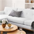 Modway Engage Left-Facing Upholstered Fabric Sectional Sofa in White