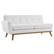 Modway Engage Right-Facing Upholstered Fabric Sectional Sofa in White