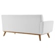Modway Engage Right-Facing Upholstered Fabric Sectional Sofa in White