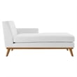 Modway Engage Right-Facing Upholstered Fabric Sectional Sofa in White