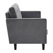 Modway Exalt Tufted Performance Velvet Sofa in Gray and Black