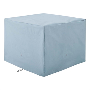 Modway Conway 37.5&quotx37.5&quot Stainless Steel Fabric Patio Furniture Cover in Gray