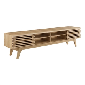 Modway Render 70&quotW Modern Wood TV Stand for TVs up to 78&quot in Oak