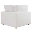 Modway Commix 5-Piece Fabric Down Filled Sectional Sofa Set in Pure White