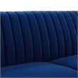 Modway Winsome Channel Tufted Performance Velvet Upholstered Sofa in Navy
