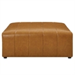 Modway Bartlett 6-Piece Faux Leather Upholstered Sectional Sofa in Tan