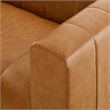 Modway Bartlett 8-Piece Faux Leather Upholstered Sectional Sofa in Tan