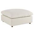 Modway Commix Modern Down Filled Overstuffed Fabric Ottoman in Light Beige