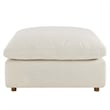 Modway Commix Modern Down Filled Overstuffed Fabric Ottoman in Light Beige