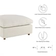 Modway Commix Modern Down Filled Overstuffed Fabric Ottoman in Light Beige