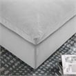 Modway Commix Modern Down Filled Overstuffed Fabric Ottoman in Light Gray