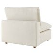 Modway Commix 6-Piece Fabric Down Filled Sectional Sofa in Light Beige