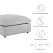 Modway Commix 6-Piece Fabric Down Filled Sectional Sofa in Light Gray