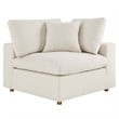 Modway Commix 8-Piece Fabric Down Filled Sectional Sofa in Light Beige