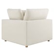 Modway Commix 8-Piece Fabric Down Filled Sectional Sofa in Light Beige