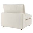 Modway Commix 8-Piece Fabric Down Filled Sectional Sofa in Light Beige