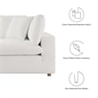 Modway Commix 2-Piece Fabric Down Filled Sectional Sofa in Pure White