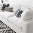 Modway Commix 3-Piece Fabric Down Filled Sectional Sofa in Pure White