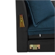 Modway Avalon Modern Wood and Fabric Slipcover Sofa in Azure Blue