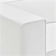 Modway Mingle Modern Faux Leather Right-Arm Chair in White Finish