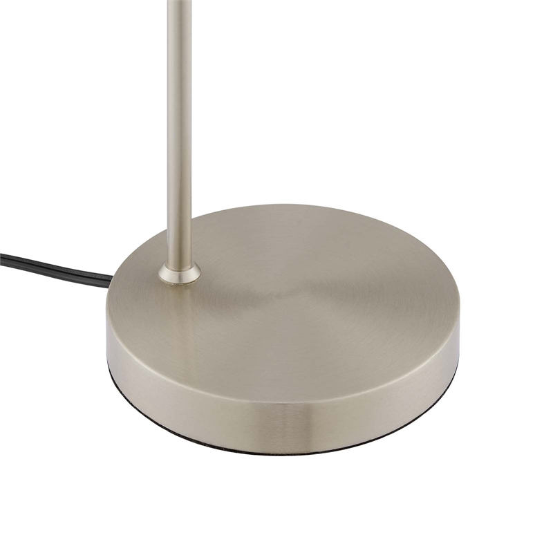 Modway Element 1-Light Modern Glass/Metal Table Lamp in Satin Nickel