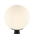 Modway Apex 1-Light Modern Glass/Metal Table Lamp in White/Black