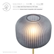Modway Reprise 1-Light Modern Glass Table Lamp in Black/Satin Brass