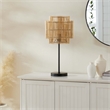 Modway Nourish 1-Light Modern Bamboo/Metal Table Lamp in Natural
