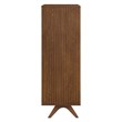 Modway Dylan Modern MDF Wood and Rubberwood Chest in Walnut/Gray