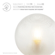Modway Destiny 1-Light Modern Glass Table Lamp in Satin Brass