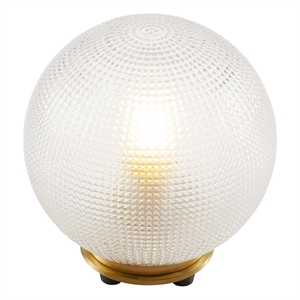 modway destiny 1-light modern glass table lamp in satin brass