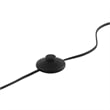 Modway Silo 1-Light Modern Glass/Metal Floor Lamp in Black and Clear