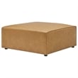 Modway Mingle Modern Faux Leather Sectional Sofa Set Set in Tan