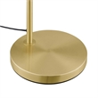 Modway Element 1-Light Modern Glass/Metal Floor Lamp in Satin Brass