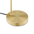 Modway Element 1-Light Modern Glass/Metal Table Lamp in Satin Brass