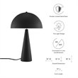 Modway Selena 2 Lights Modern Metal Table Lamp in Black Finish