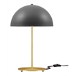 Modway Ideal 1-Light Modern Metal Table Lamp in Gray/Satin Brass