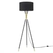 Modway Audrey 1-Light Modern Metal Standing Floor Lamp in Black