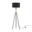 Modway Audrey 1-Light Modern Metal Standing Floor Lamp in Black